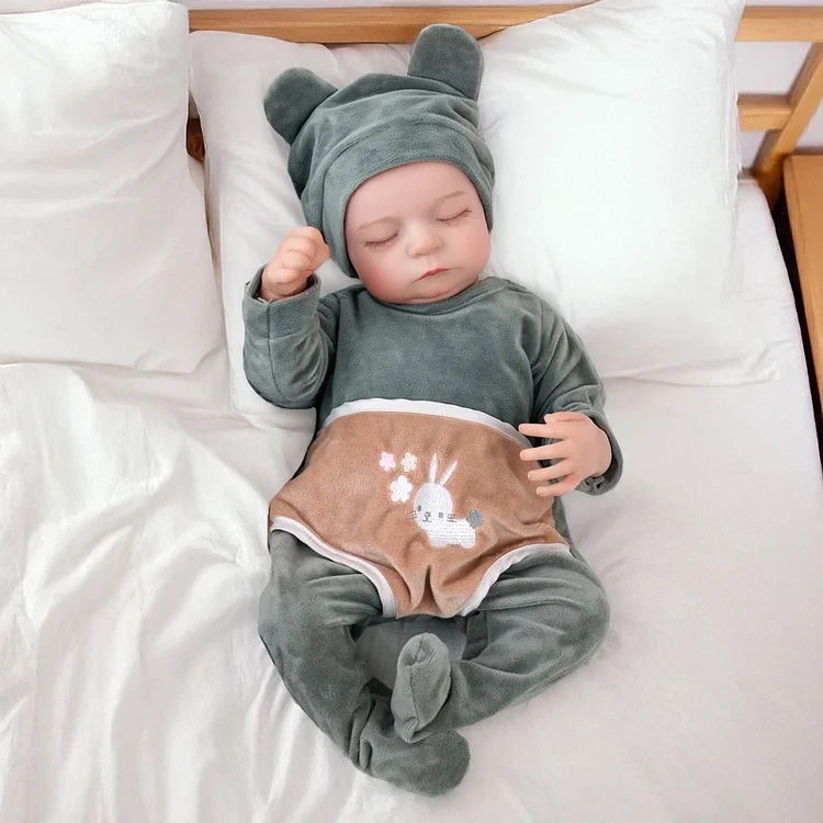 Babeside Sleeping Reborn Baby Noah & Aiden 20'' Little Infant Twins Emotional Comfort Buddy