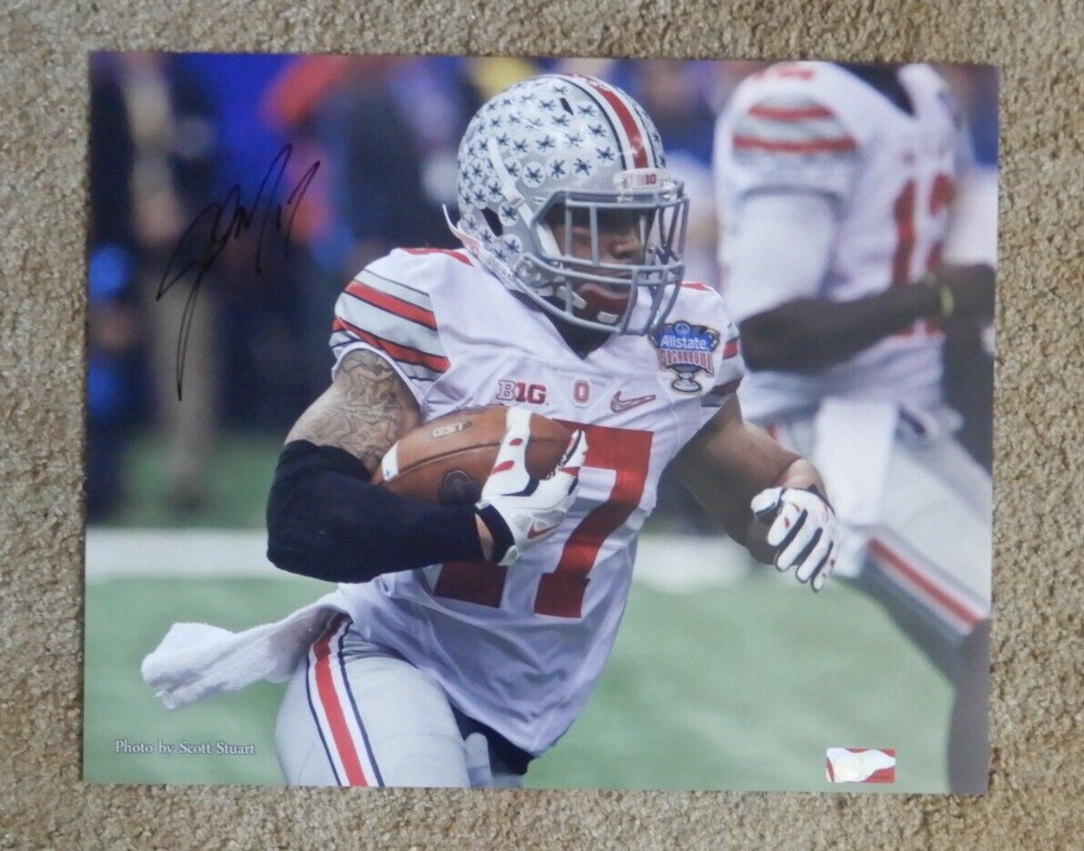 Jalin Marshall signed 16x20 inch Ohio State Buckeyes color Photo Poster painting