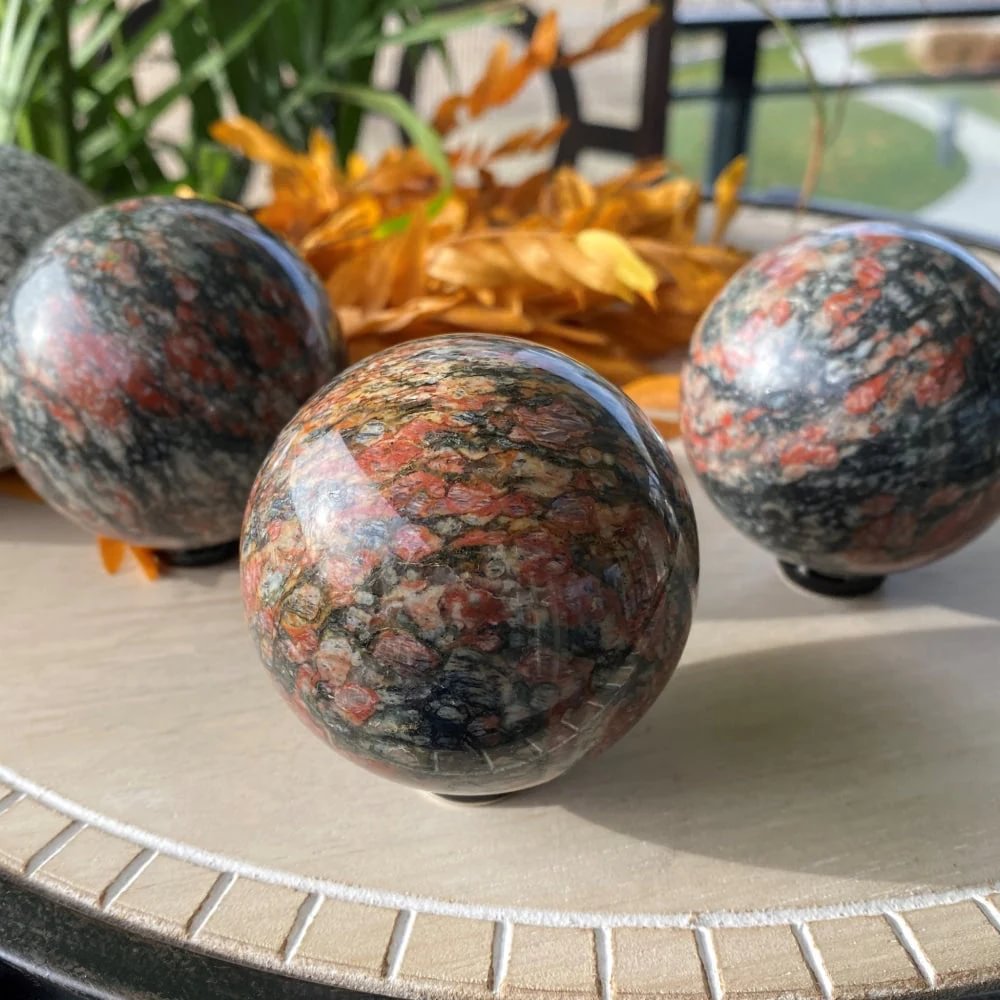 Red Granite Sphere