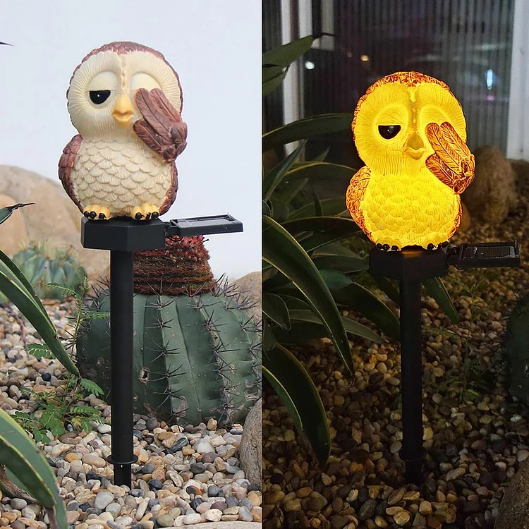 Owl Solar Garden Stake Light