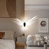 Bald Eagle Wall Lamp, Animal Bird Wall Lamp, Magnetic LED Wall Mounted Eagle Lamp with Remote Control, USB Charging, Battery Powered and Removable Rechargeable Eagle Lamp for Indoor Use