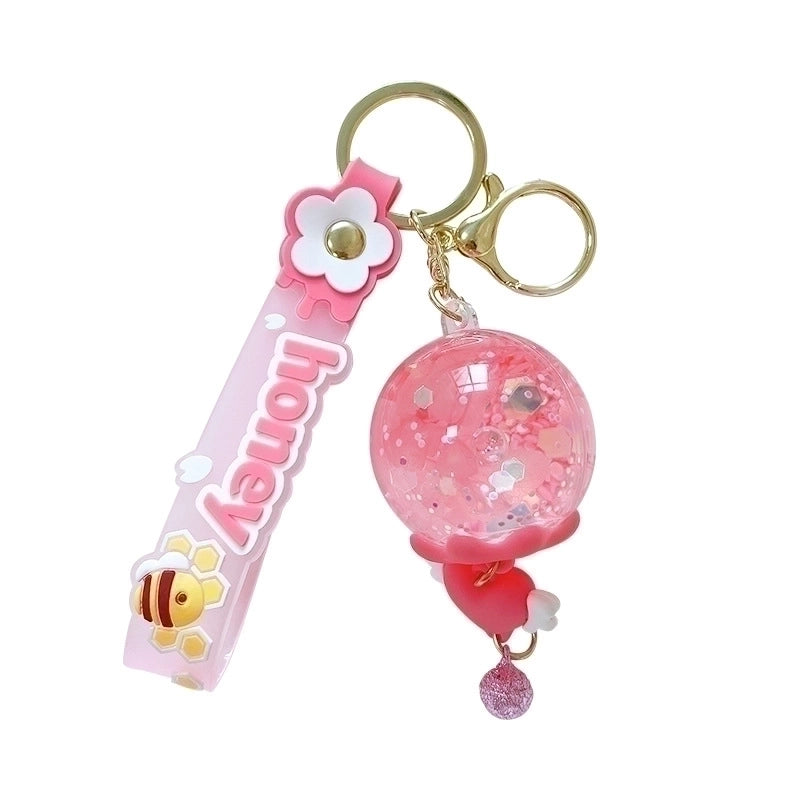 Cute Letter Butterfly Arylic Women’s Keychain