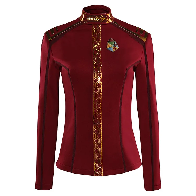 Star Trek: Strange New Worlds La'an Noonien-Singh Red Uniform Cosplay Costume Outfits Halloween Carnival Suit