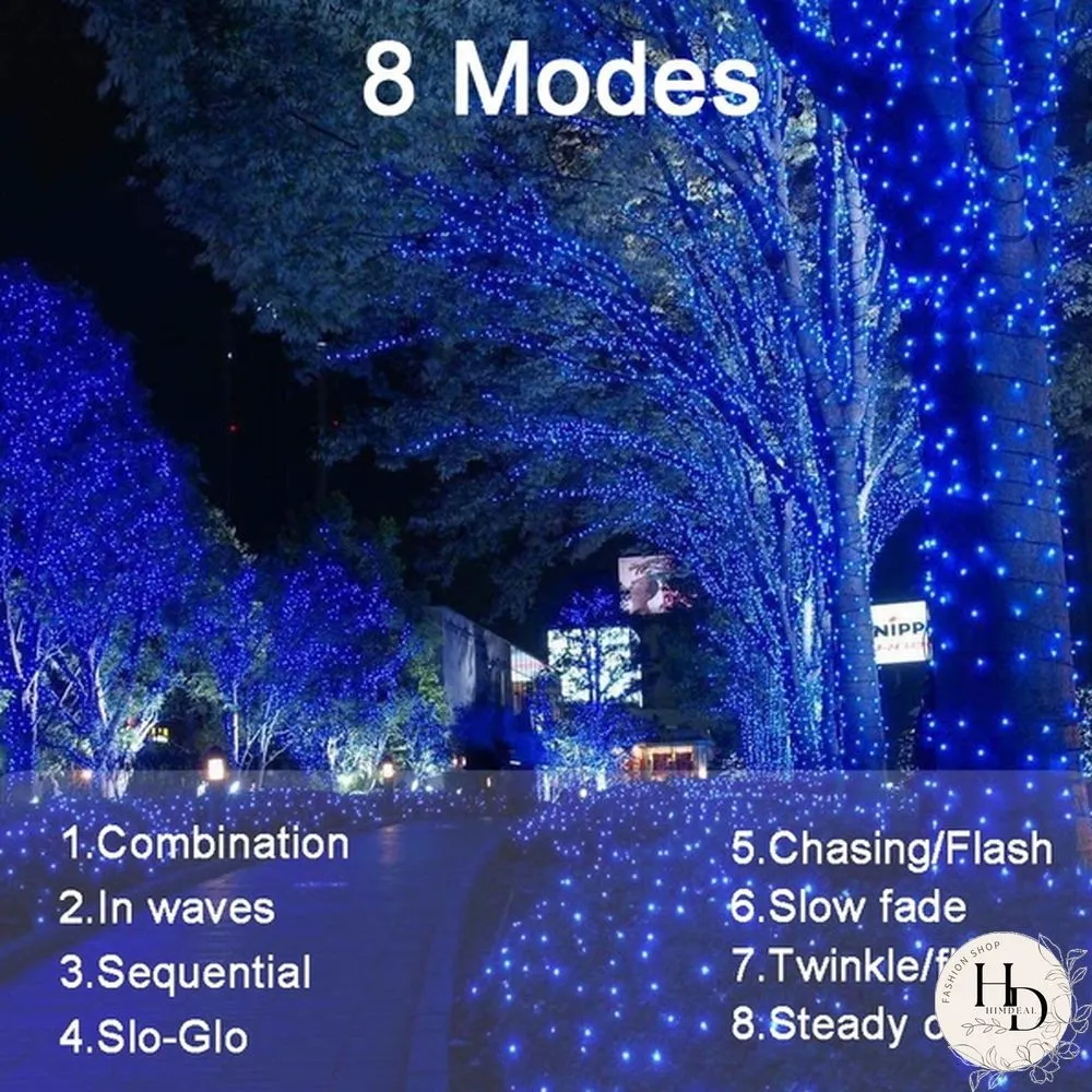 2Pack 10M/20M/30M Solar String Lights 8 Modes Solar Powered Copper Wire Fairy Lights IP65 Waterproof Indoor Outdoor Lighting for Home, Garden, Party, Path, Lawn, Wedding, Christmas, DIY Decoration