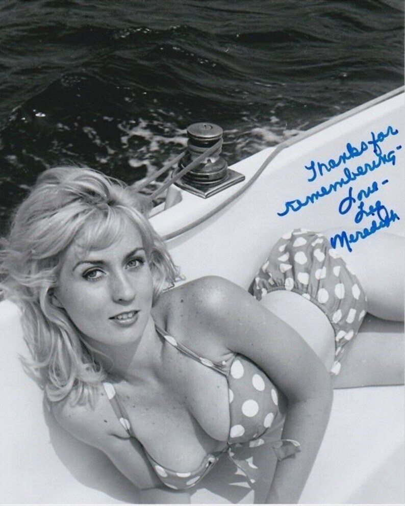 Lee meredith signed autographed sexy bikini Photo Poster painting