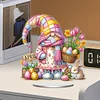 Diamond Painting Acrylic Single Sided Easter in April Gnome Ornaments Tabletop Home Office Decor