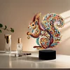 Diamond Painting Squirrel Night Light Lamp For Furniture Decoration