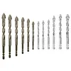 6PCS 4-Blade Saw Tooth Eccentric Drill Bit High-Strength Eccentric Twist Drill