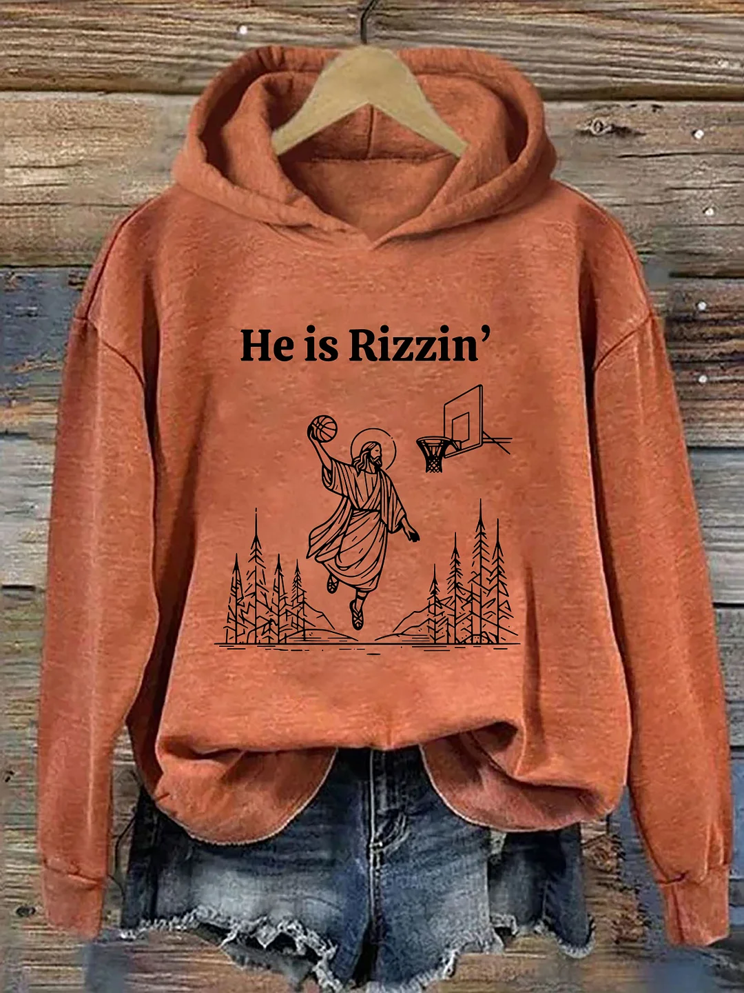 He Is Rizzin' Hoodie