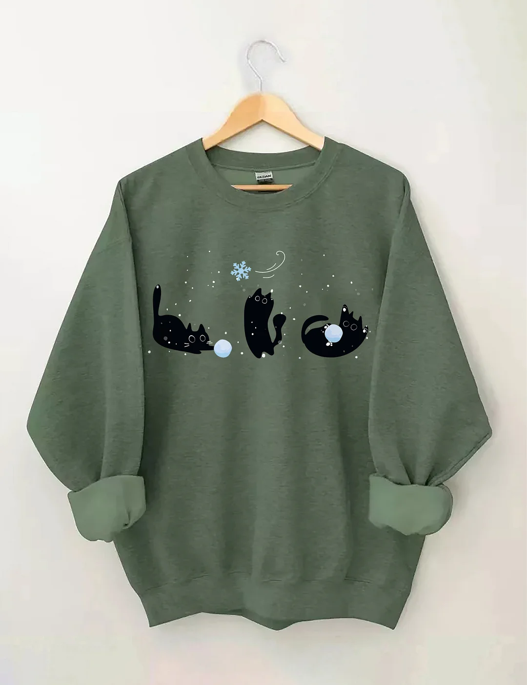 Black Cats Winter Sweatshirt