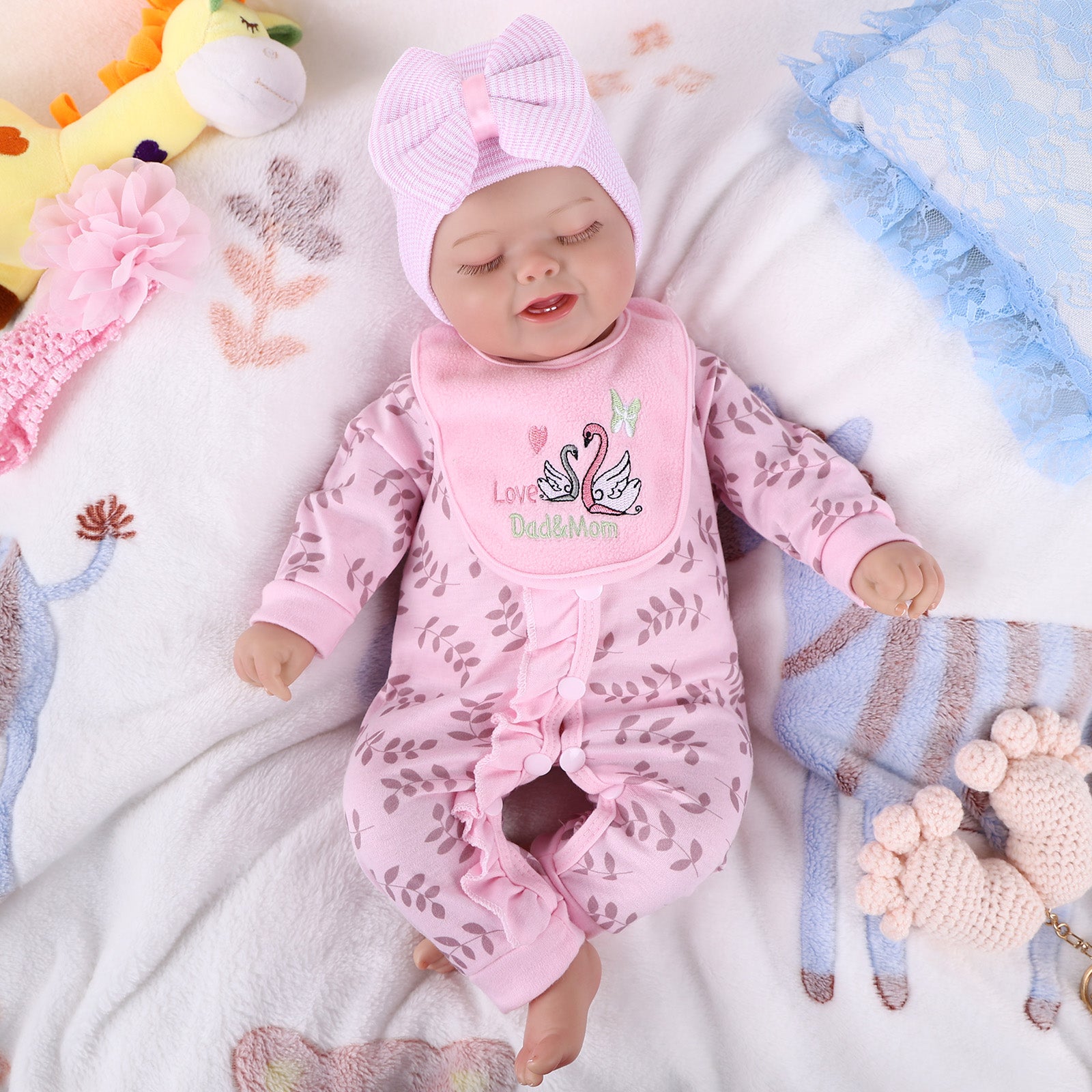 babeside-20-sleeping-infant-baby-hand-painted-hair-girl-bobby