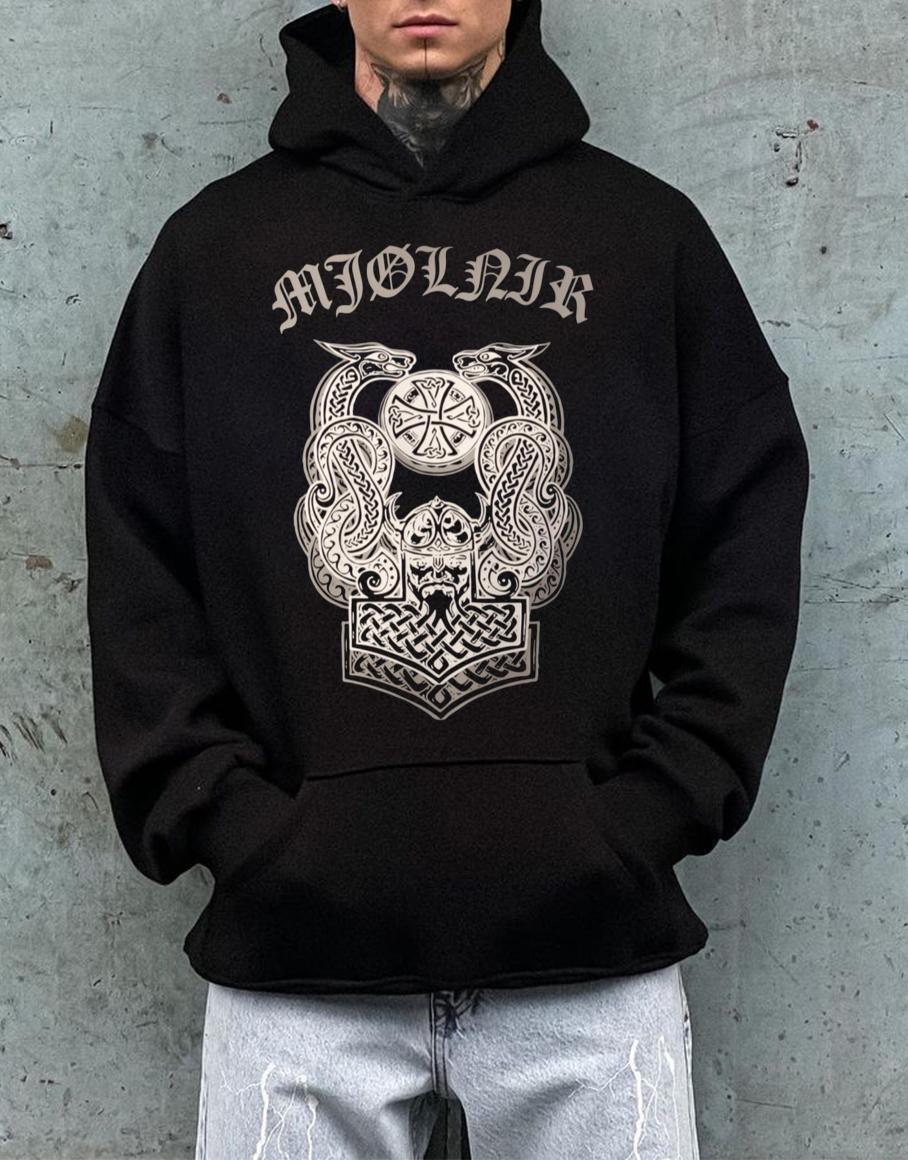 Viking Odin Hoodie / TECHWEAR CLUB / Techwear