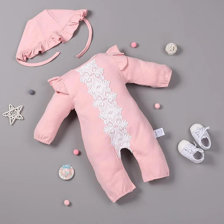  Pink Lace Sweet Princess Bodysuit für 22'' Reborn Babypuppe Mädchen - RSDP-Rebornbabypuppen-Rebornbabypuppen.de