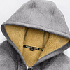 Men's Zip Hoodie Sweatshirt Sherpa Hoodie Jacket Sweat Jacket Apparel Hoodies by Inlyline