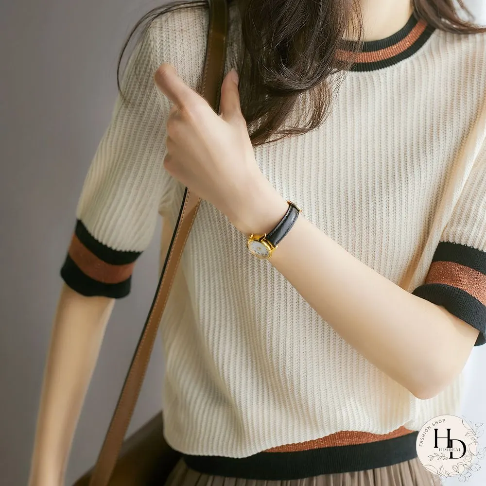 Bobokateer Elegant Tshirt Women Summer Tops Mujer Camisetas Woman Tee Shirt Knitted
