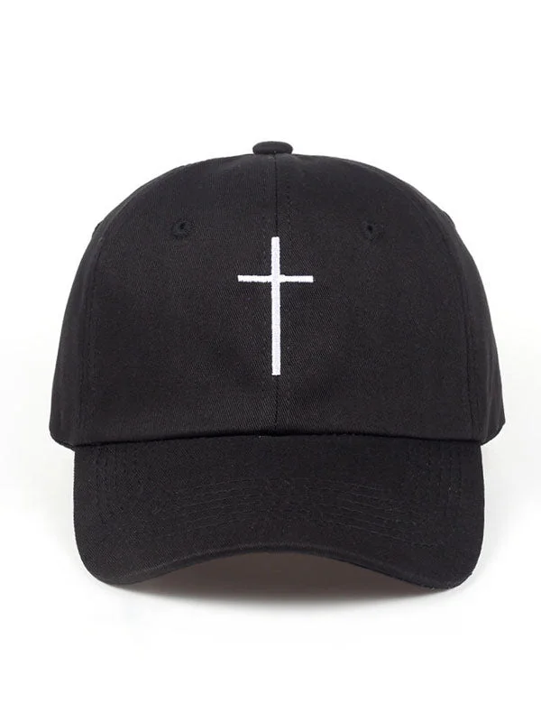 Cross embroidered baseball Cap