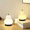 French Cream Pear Table Lamp Bedroom Bedside Living Room Simple High-end Charging Portable Atmosphere Decoration Night Light