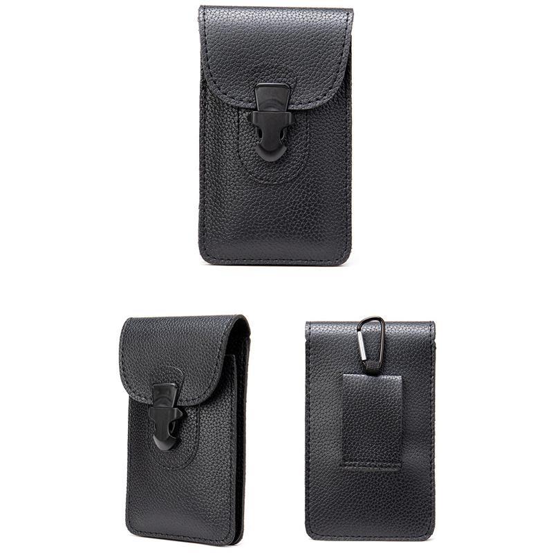 Men's Soft Waist Bag Mobile Phone Bag Belt Bag