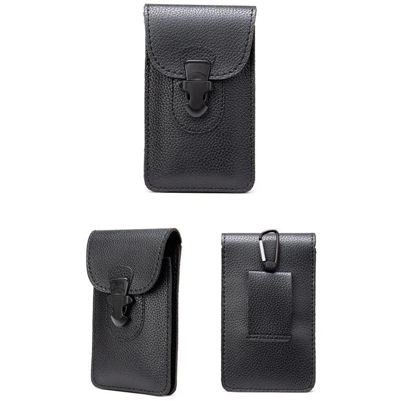 Men's Soft Waist Bag Mobile Phone Bag Belt Bag