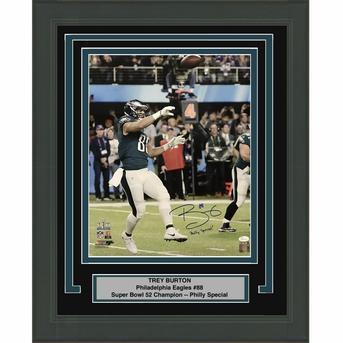 FRAMED Autographed/Signed TREY BURTON Inscr. Philly Special 16x20 Photo Poster painting JSA COA