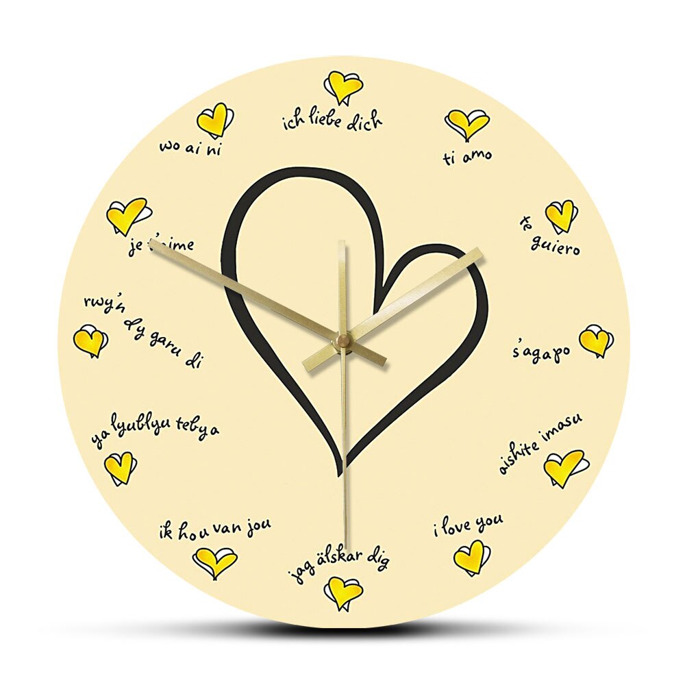 

Loving You Romantic Confession - Frameless Acrylic Wall Clock, 501 Original