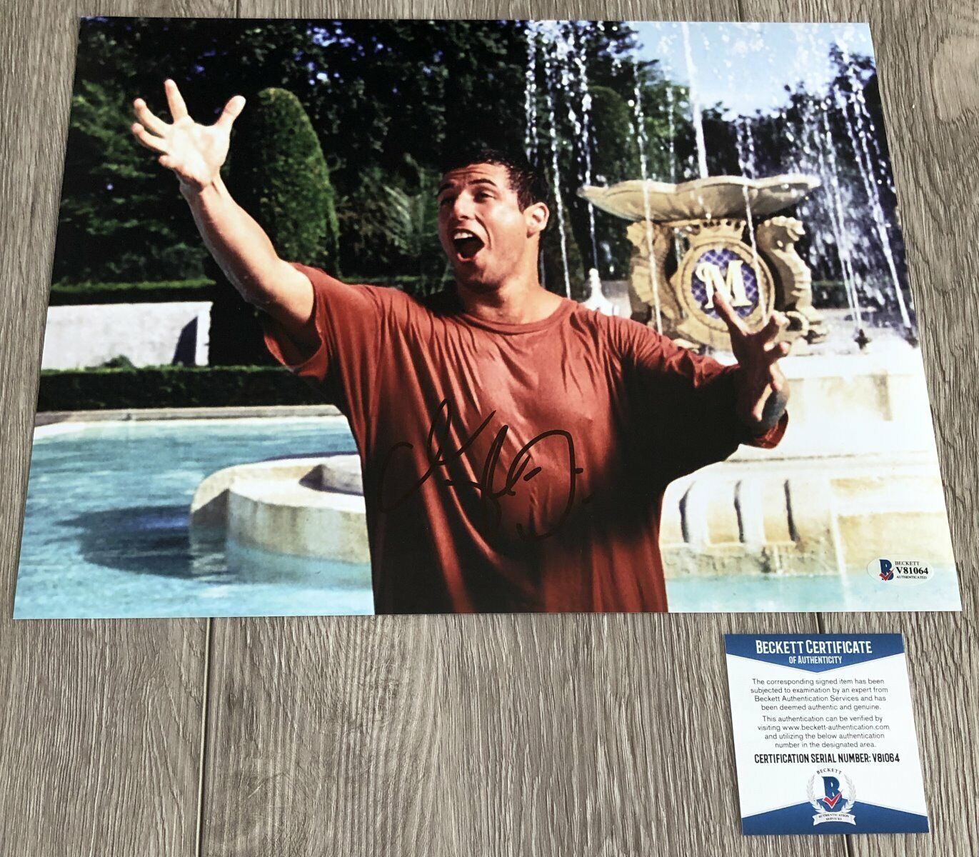 ADAM SANDLER SIGNED BILLY MADISON 11x14 Photo Poster painting w/EXACT PROOF & BECKETT BAS COA