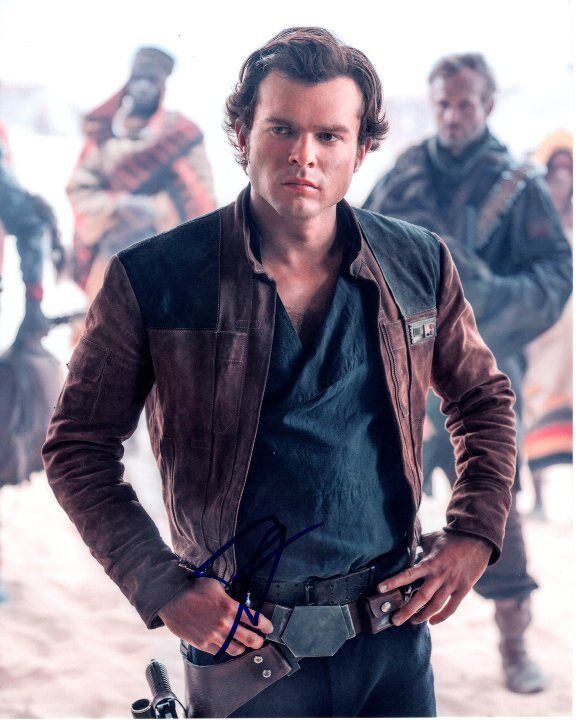 ALDEN EHRENREICH signed autographed STAR WARS HAN SOLO 8x10 Photo Poster painting