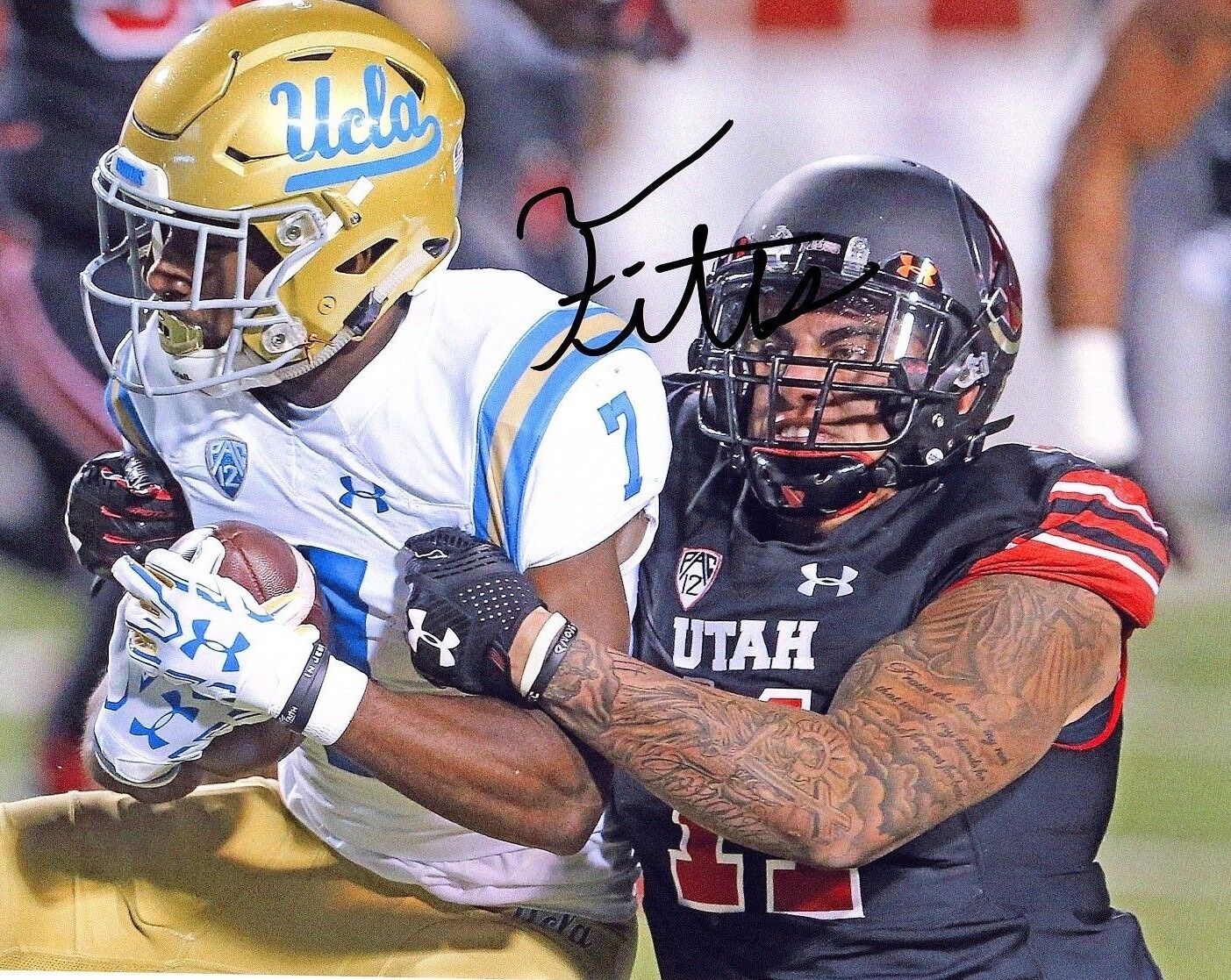 Kylie Fitts Utah Utes Signed autographed 8x10 football Photo Poster painting 2018 NFL Draft d