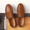 Large size casual men's leather shoes