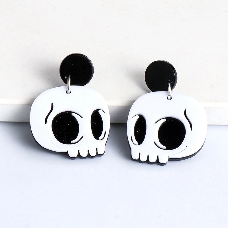 Halloween Geometric Resin Earrings