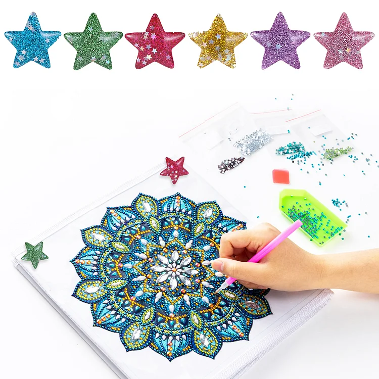 6Pcs Star Shape Magnetic Diamond Painting Cover Holders for DIY Art Craft gbfke