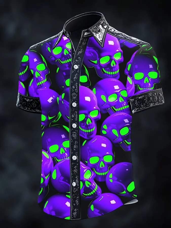 Men's Retro Gothic Dark Shirt 