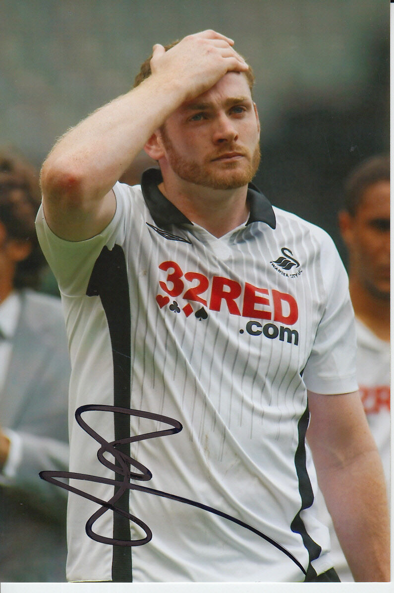 SWANSEA CITY HAND SIGNED CRAIG BEATTIE 6X4 Photo Poster painting.