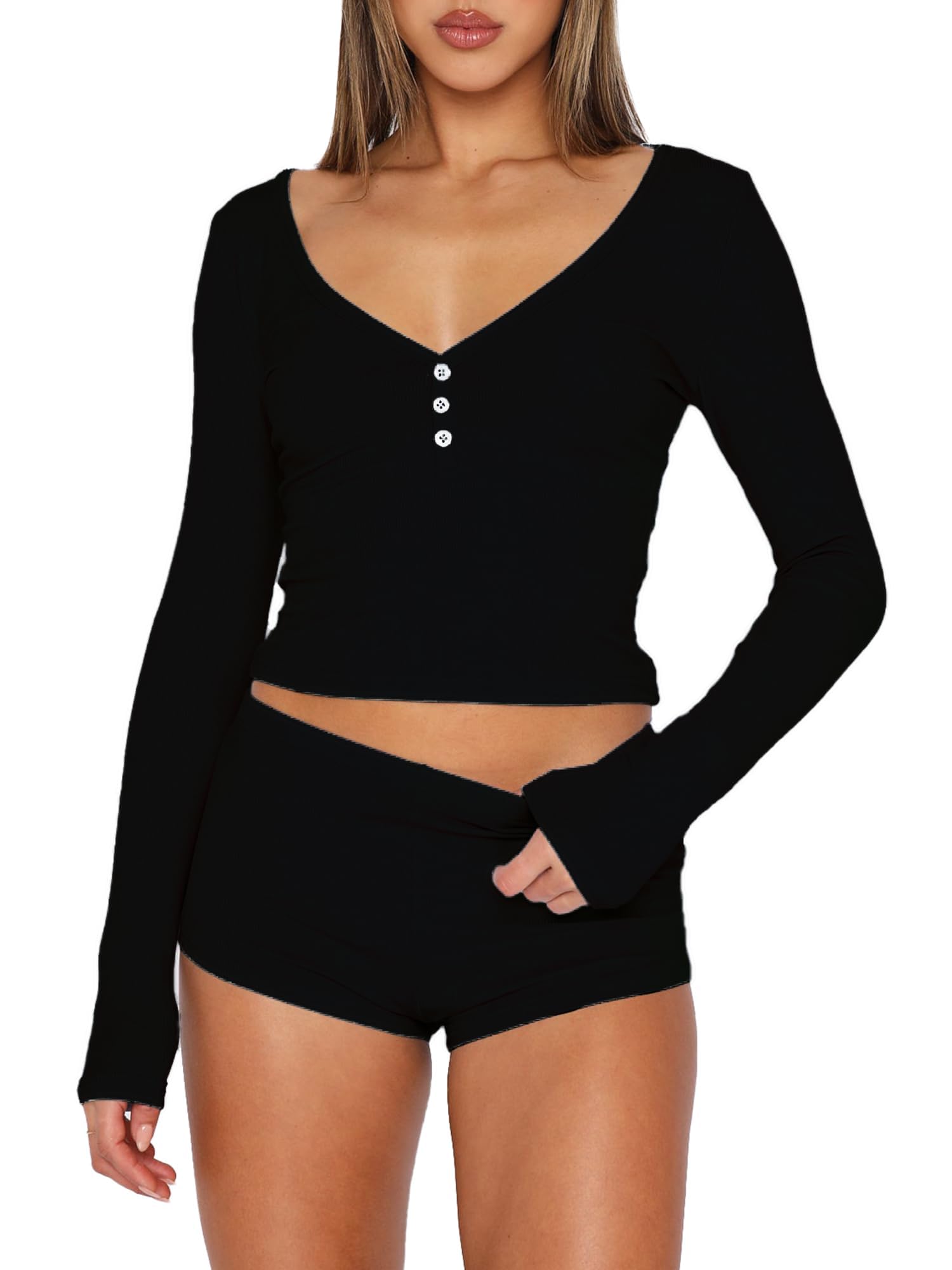 Mature Women's Spandex Top Short Sexy Suit