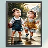 Cute Girl-11CT Counted Cross Stitch 40*50cm/15.75*19.69in