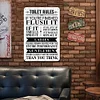 Toilet Rules - Metal Tin Signs(8*12Inch/12*16Inch)