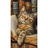 Book Cat-11CT Stamped Cross Stitch 40*70cm(Big Size) tapestrymarket