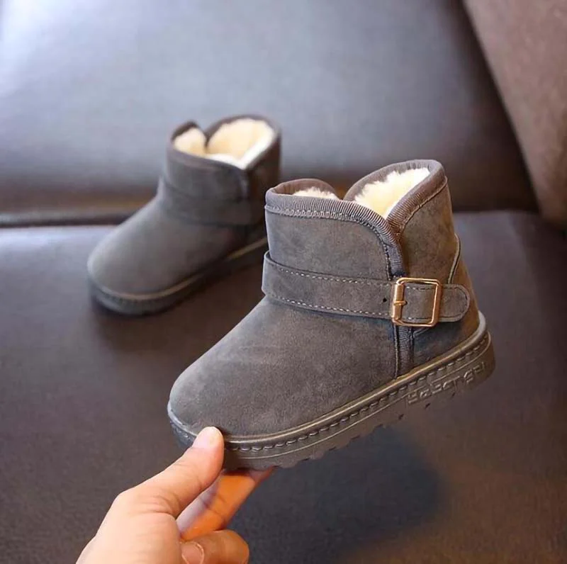 Letclo™ Winter Children's Velvet Anti-skid Warm Cotton Shoes letclo Letclo