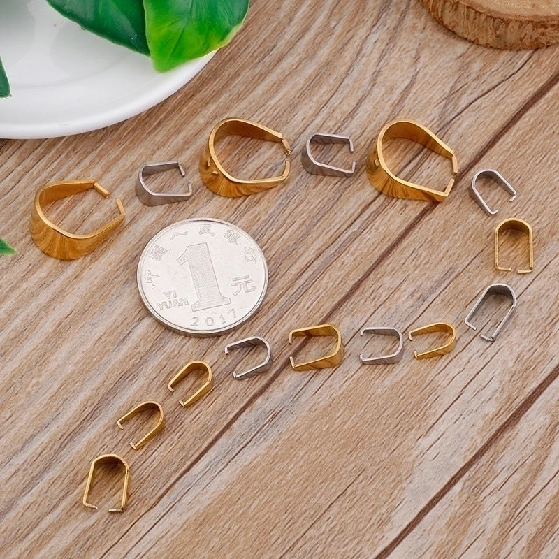 5 Pieces Stainless Steel 18K Gold Plated Geometric