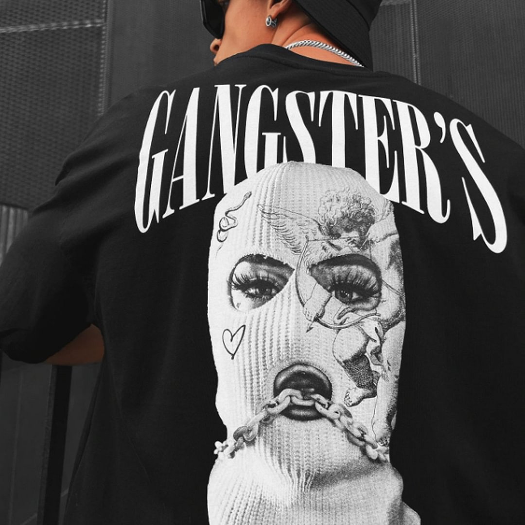 Mens Oversized Fashion Print T Shirt