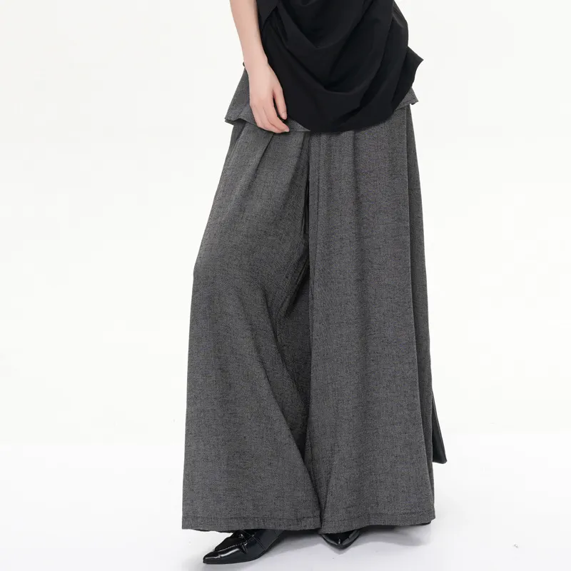 Special Two-Piece Spliced Wide-Leg Pants