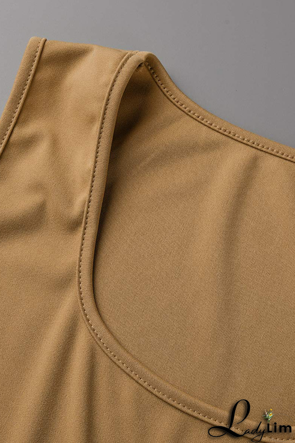 Black Casual Solid Slit Square Collar Sleeveless Two Pieces