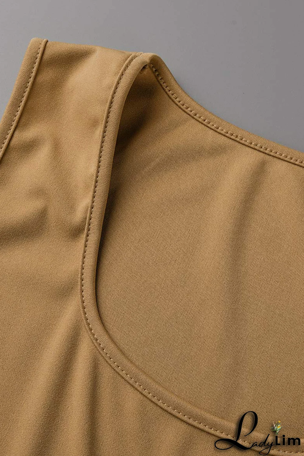 Black Casual Solid Slit Square Collar Sleeveless Two Pieces