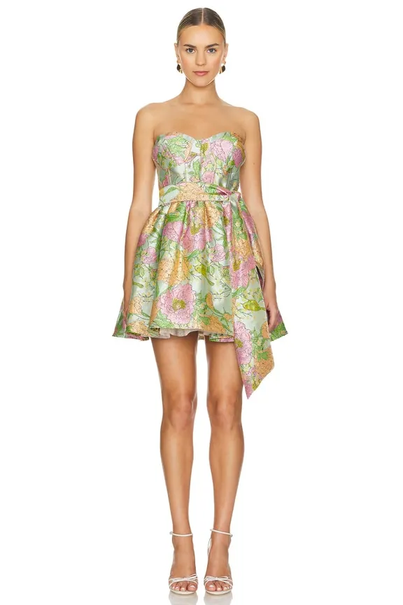 Green Strapless Darner Dress