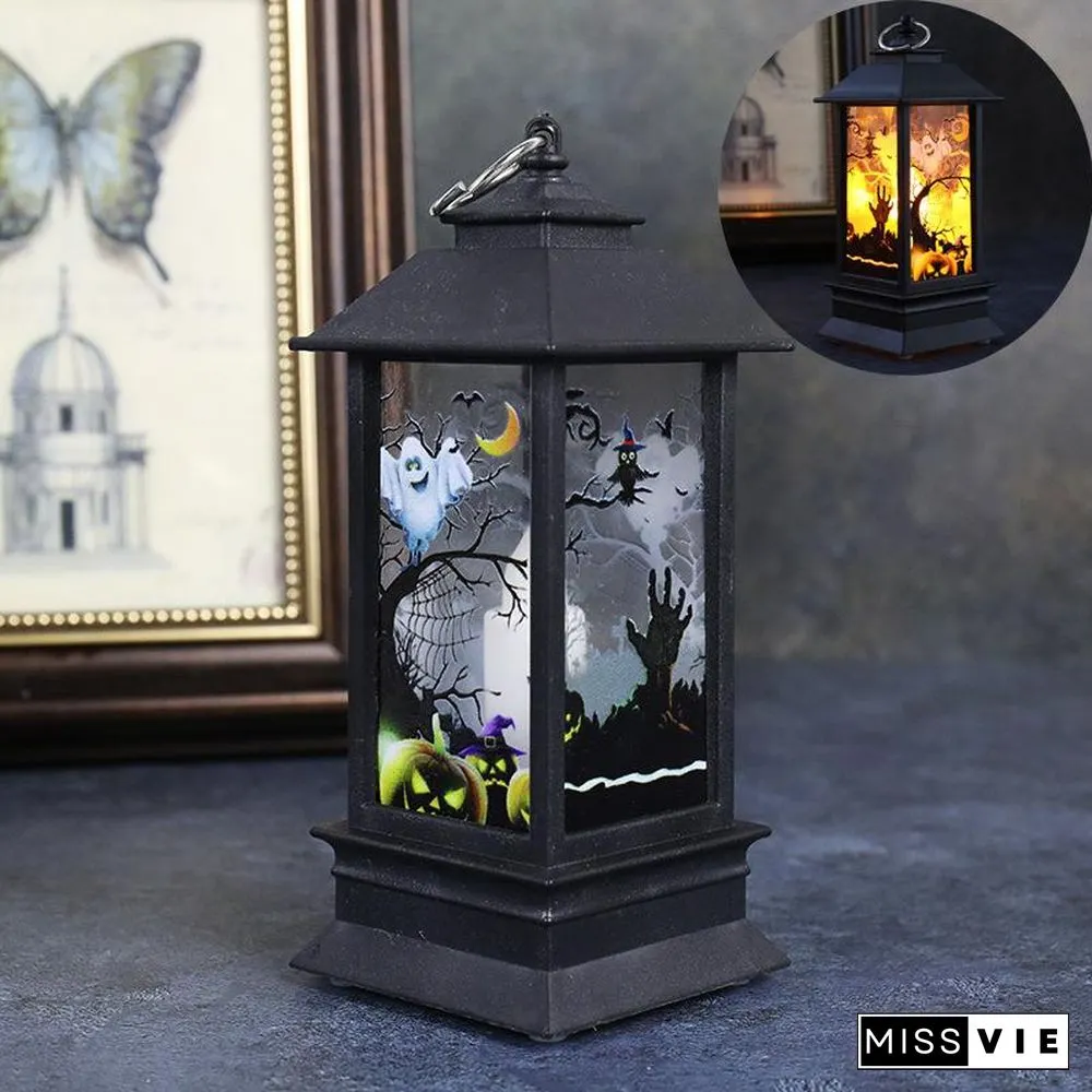 Halloween Simulation Flame Oil Lamp