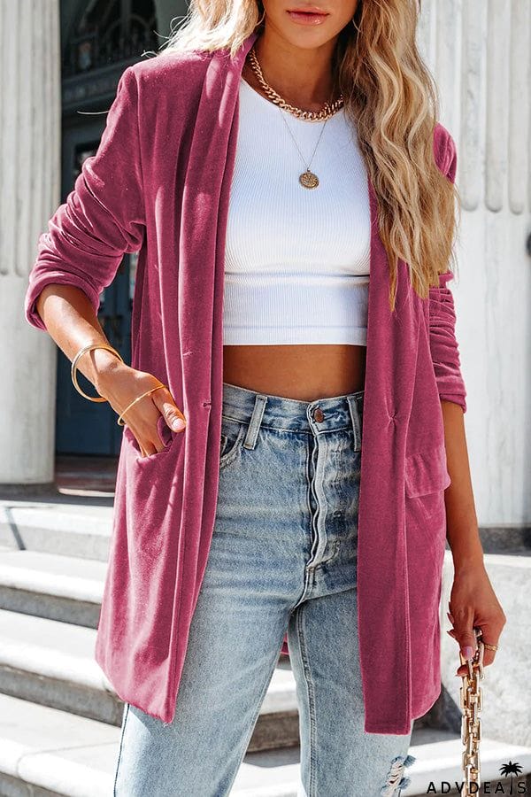 Picture Perfect Velvet Blazer