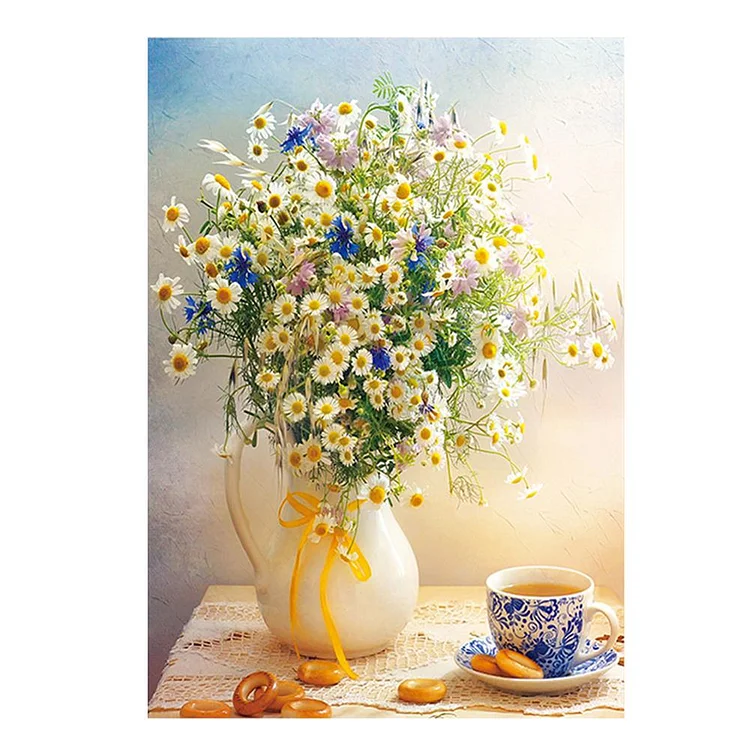 Daisy - 11CT 3 Strands Threads Printed Cross Stitch Kit - 51x61cm(Canvas)