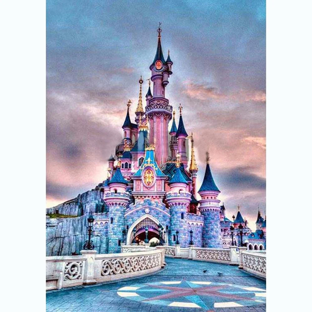 Full Round Diamond Painting Disney Castle (40*30cm)