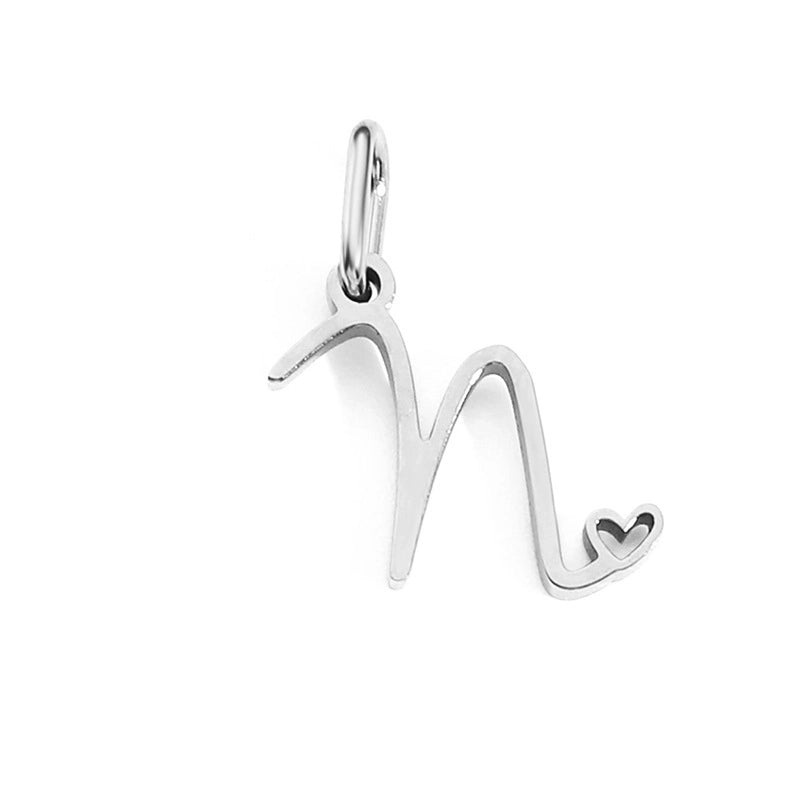 1 Piece Minimalist Letter Stainless Steel Plating Pendant Jewelry Accessories