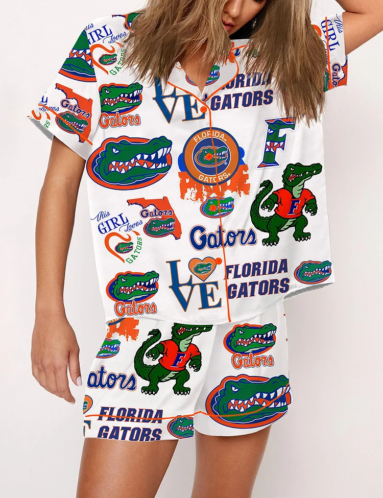Women's University Of Florida Gators Basketball Champions 2025 Pajama Set